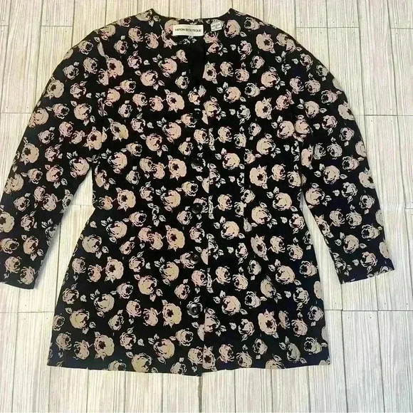 Nipon Boutique Tops - Nipon Boutique Silk Floral Blouse